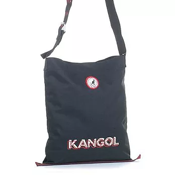 KANGOL 軍用圖騰瑜珈側背包黑色