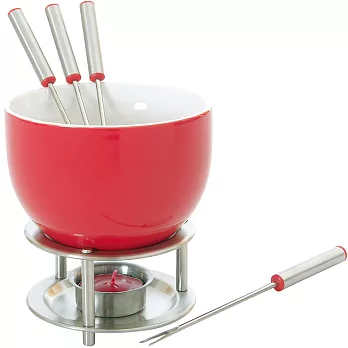 《MASTRAD》巧克力起司鍋組(紅)