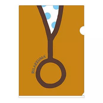 San-X 拉拉熊 funny parts 有趣部位系列A4文件夾。懶熊尾巴