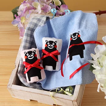 【taoru】Kumamon 熊本熊 - 日本童巾 20x20cm 藍色藍色