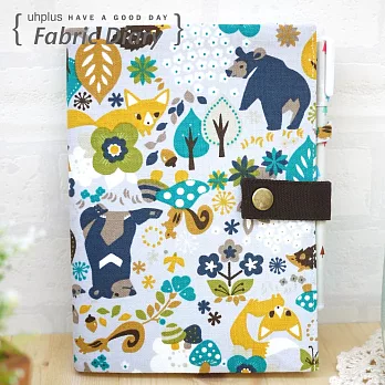 uhplus Fabric Diary 手帳套- 狐狸與熊