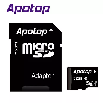 APOTOP MicroSDHC UHS-1 Class 10-32G(含轉卡)記憶卡