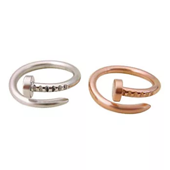 A+ accessories 韓劇 同款釘子戒指 (銀色)