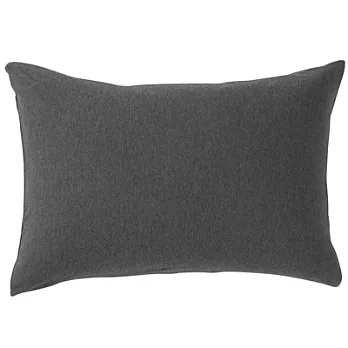 [MUJI 無印良品]新疆棉天竺枕套/43/混深灰色