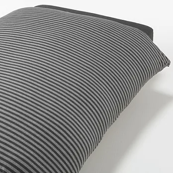 [MUJI 無印良品]新疆棉天竺粗紋被套/D/雙人/混深灰色