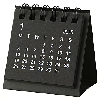 [MUJI 無印良品]再生紙桌上型月曆/迷你.2015