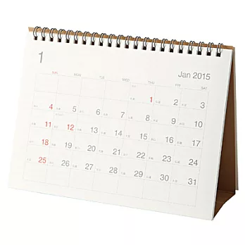 [MUJI 無印良品]甘蔗紙星期日起始六輝月曆/中.2015