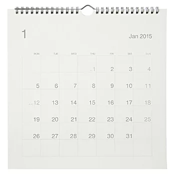 [MUJI 無印良品]甘蔗紙月曆/大.2015