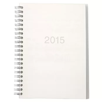 [MUJI 無印良品]PP封面週記事本/A5.透明.2015