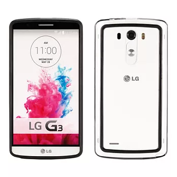 【BIEN】LG G3 俏麗亮彩雙色保護邊框 (黑)