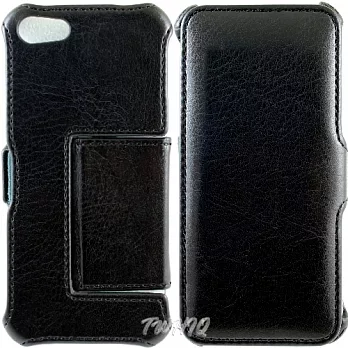 Apple iPhone 5 /5S 側掀(立架式)皮套深邃黑