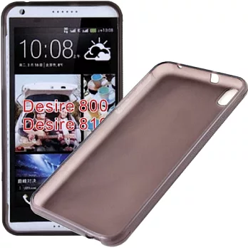 KooPin HTC Desire 816 專用清水套/保護殼/保護套/背蓋/背殼透明黑
