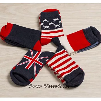 【Coco Vanilla】復古英倫風羊毛女襪 (條紋)