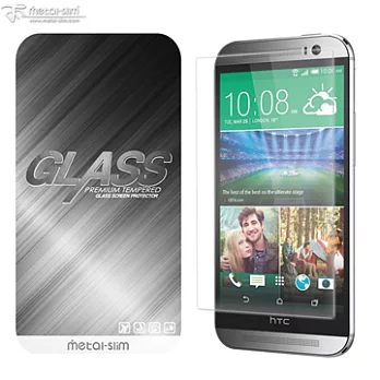【Metal-Slim】 最新 9H鋼化玻璃保護貼HTC M8