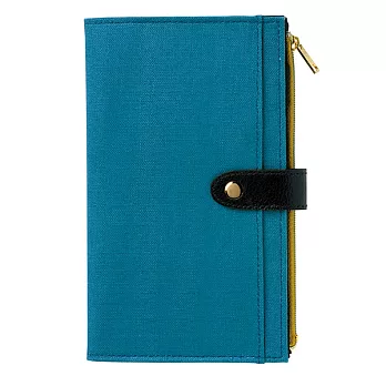 MIDORI Pouch Diary 2015亞麻手帳收納包藍