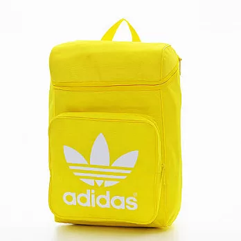 ADIDAS 經典元素三片葉筆電後背包亮黃