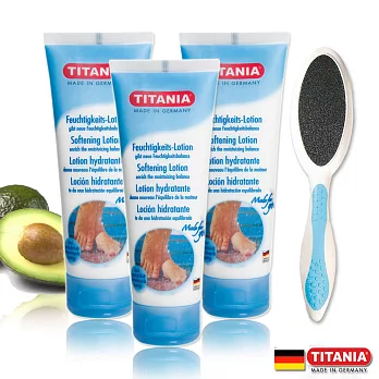 德你雅TITANIA酪梨橄欖水嫩足乳液3入組