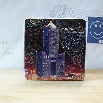 JB DESIGN隨身方鏡-港都花火