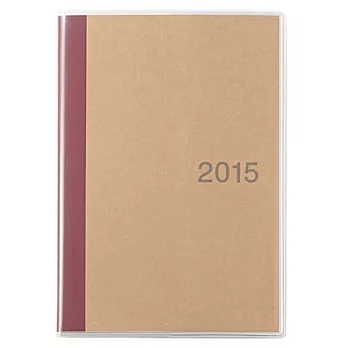 [MUJI 無印良品]上質紙星期日起始月記事本/B6.2015