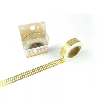 【i-Tape】MIT和紙膠帶.燙金系列-金色菱格