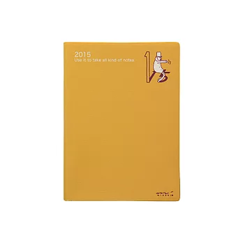 MIDORI POCKET DIARY 2015手帳(月雙週)A6-歐吉桑