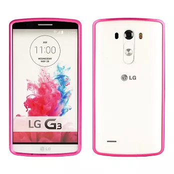 【BIEN】LG G3 炫彩流行兩件式金屬保護邊框 (紅)