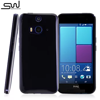 SIMPLE WEAR HTC Butterfly 2 專用 TPU 保護套 - 透藍