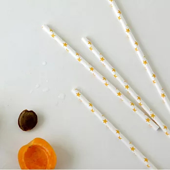 Dailylike歡樂假期派對紙吸管(10入)-16星光閃閃