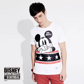 Disney Collection By STAYREAL 天使星米奇T - 黑標潮流版 / 白色S白色