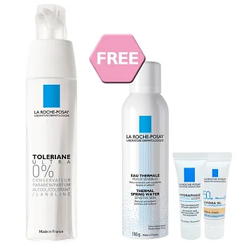 LA ROCHE-POSAY理膚寶水 多容安極效舒緩修護精華乳清爽型(安心霜)組