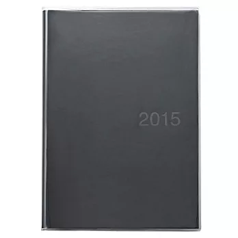 [MUJI 無印良品]再生紙直式月週記事本/A5.黑.2015
