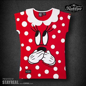 Disney Collection By ROCKCOCO 小秘密T - 紫標長版 / 紅、黃XS紅色