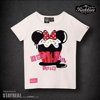 Disney Collection By ROCKCOCO 甜蜜蜜T - 紅標合身版 / 黑、白XS白色
