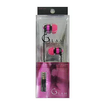 【GLAM】CANAL TYPE EARPHONES 耳塞式耳機 粉紅色 　 　