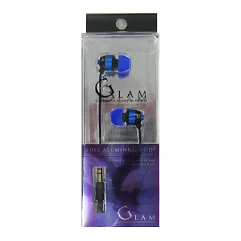 【GLAM】CANAL TYPE EARPHONES 耳塞式耳機 藍色 　 　
