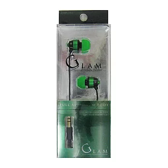 【GLAM】CANAL TYPE EARPHONES 耳塞式耳機 綠色 　 　