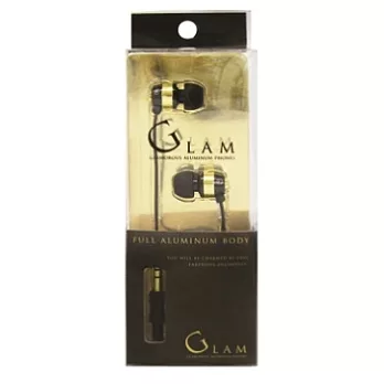 【GLAM】CANAL TYPE EARPHONES 耳塞式耳機 金色 　 　