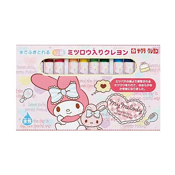 《Sanrio》美樂蒂12色水性蠟筆(PIPI)