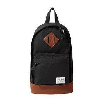 【CACO】NAVY-豬鼻配色單肩包黑