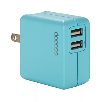 doocoo itofu2 2.1A dual USB Adaptor (雙輸出USB充電器)藍色