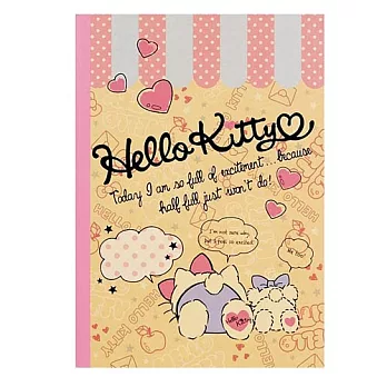 《Sanrio》HELLO KITTY可愛LOGO系列B5膠裝筆記本