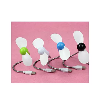 USB竹蜻蜓迷你蛇管風扇黑色