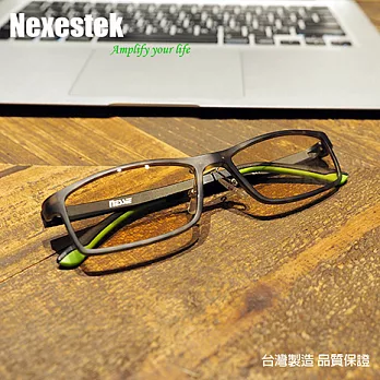 Nexestek (台製) 尼斯 濾(50%) 藍光眼鏡塑鋼款 - 迷彩綠色