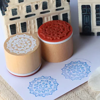 古典蕾絲圖樣F款單個‧輕靈之森印章