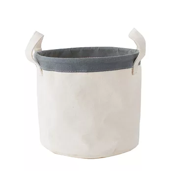 UdiLife 帆布收納桶/中/藍