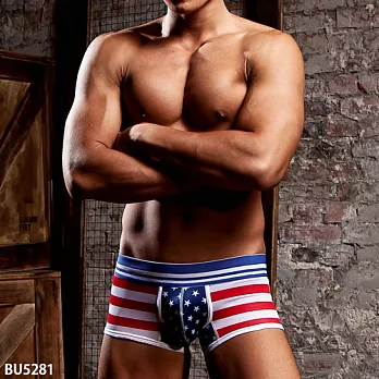 【WANTKU】好屌型四角褲M (美國國旗)