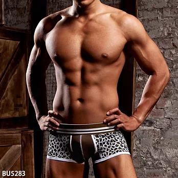 【WANTKU】好屌型四角褲M (豹紋)