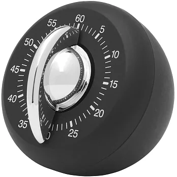 《KitchenCraft》旋鈕發條計時器(黑)