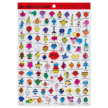 《Sanrio》奇先生妙小姐繽紛朋友系列角色泡棉貼紙