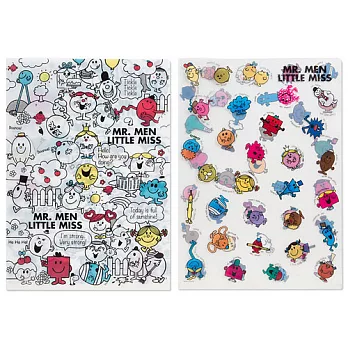 《Sanrio》奇先生妙小姐繽紛朋友系列A4文件夾組(一組2入)